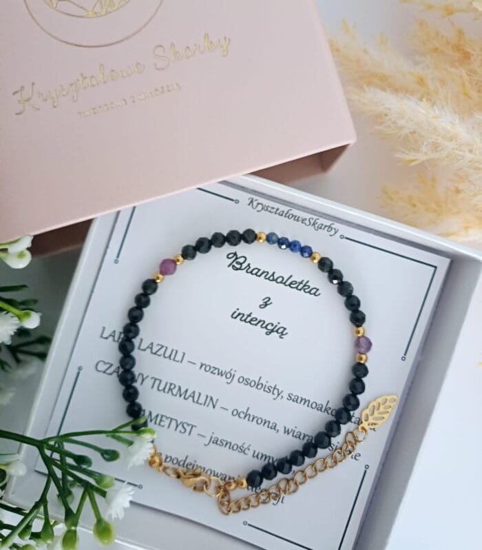 Turmali, lapis lazuli & ametyst