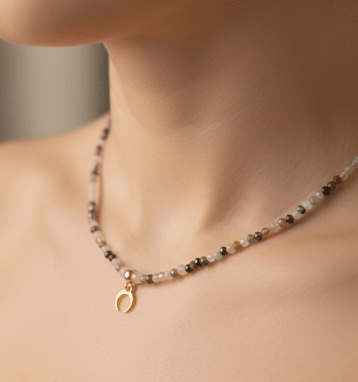 Naszyjnik z kolorowego turmalinu