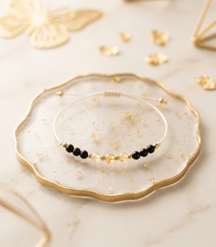 Bransoletka Turmalin & Cytryn