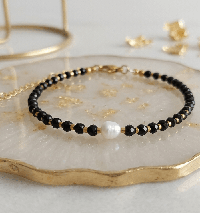 Bransoletka Spinel, Perła & Hematyt