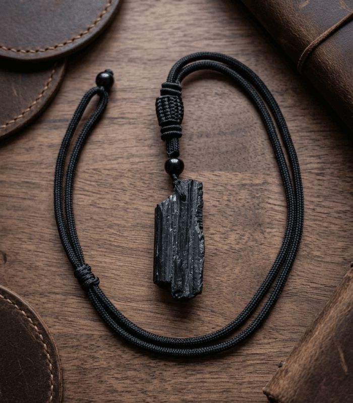 Wisior Czarny Turmalin